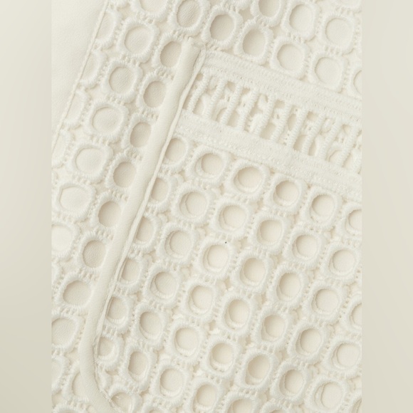 NWT Joie Merredin Mesh Crochet Blouse - Picture 5 of 16